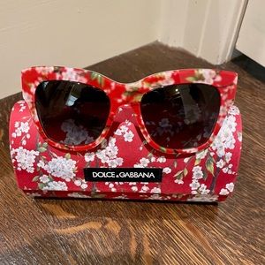 Dolce & Gabbana Floral Butterfly Sunglasses